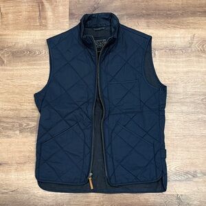 J. Crew Men's Navy Quilted Vest